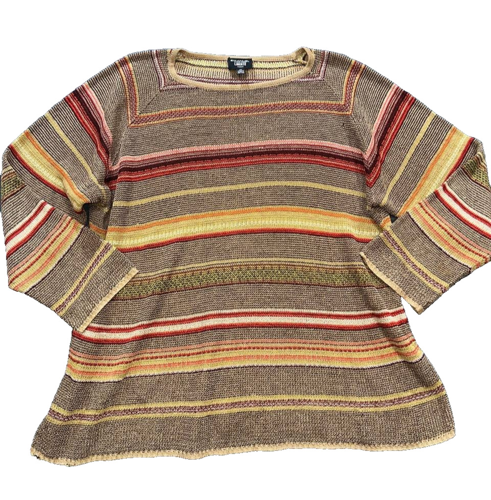 Emanuel Ungaro knitted sweater (jumper) in a multi-colored stripe 2X A010152